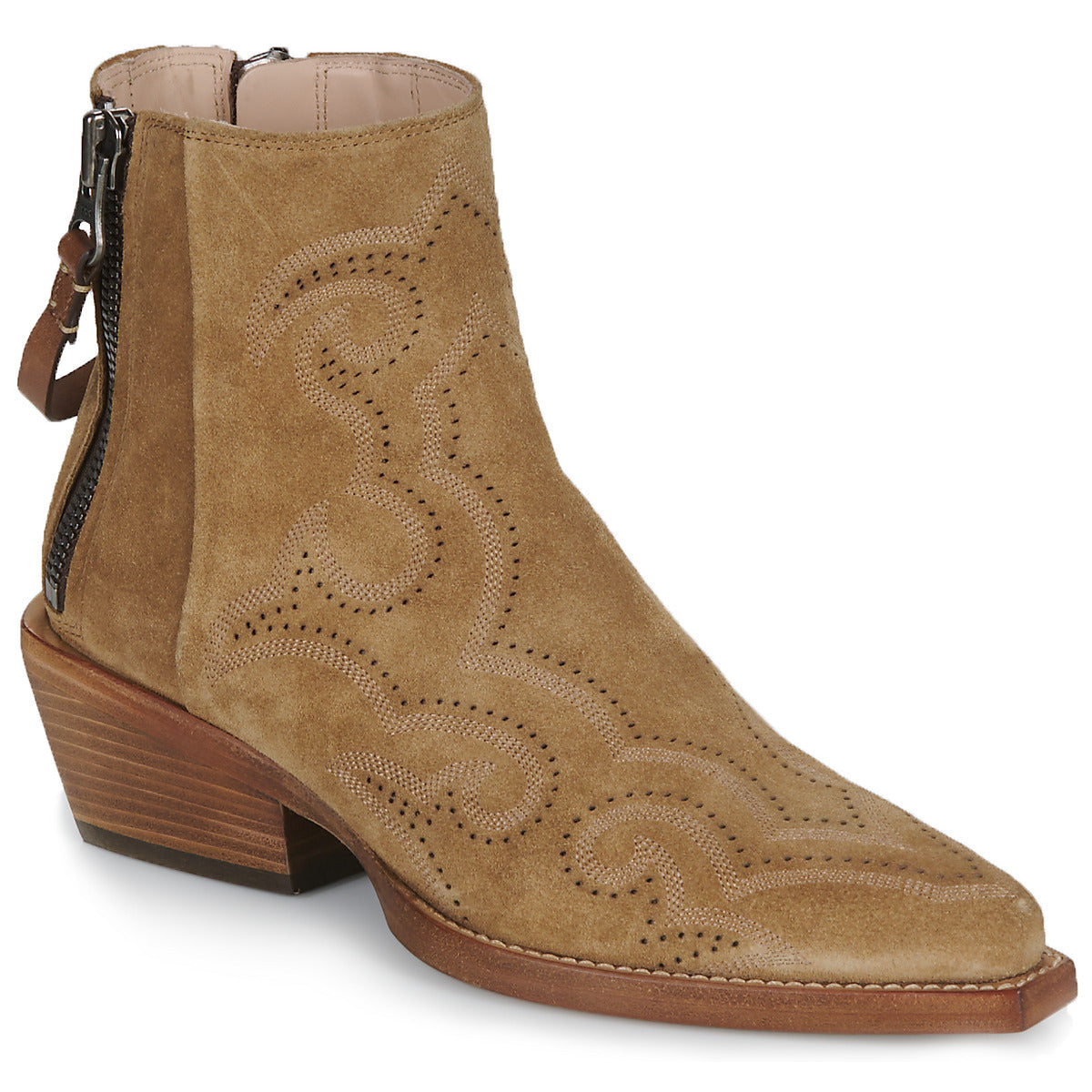 Stivaletti Donna Freelance  CALAMITY 4 WEST DBL ZIP BOOT  Marrone