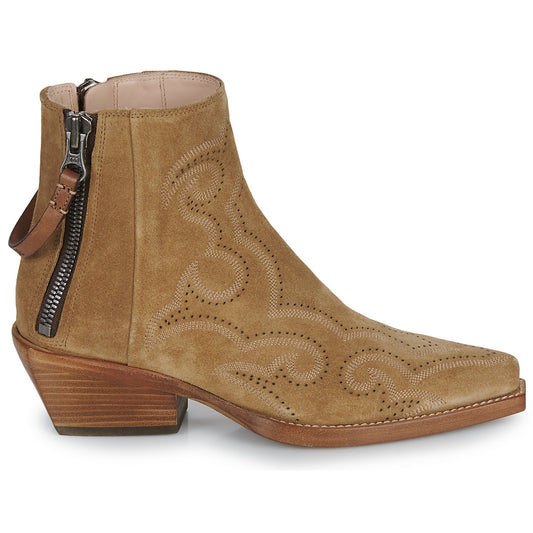 Stivaletti Donna Freelance  CALAMITY 4 WEST DBL ZIP BOOT  Marrone