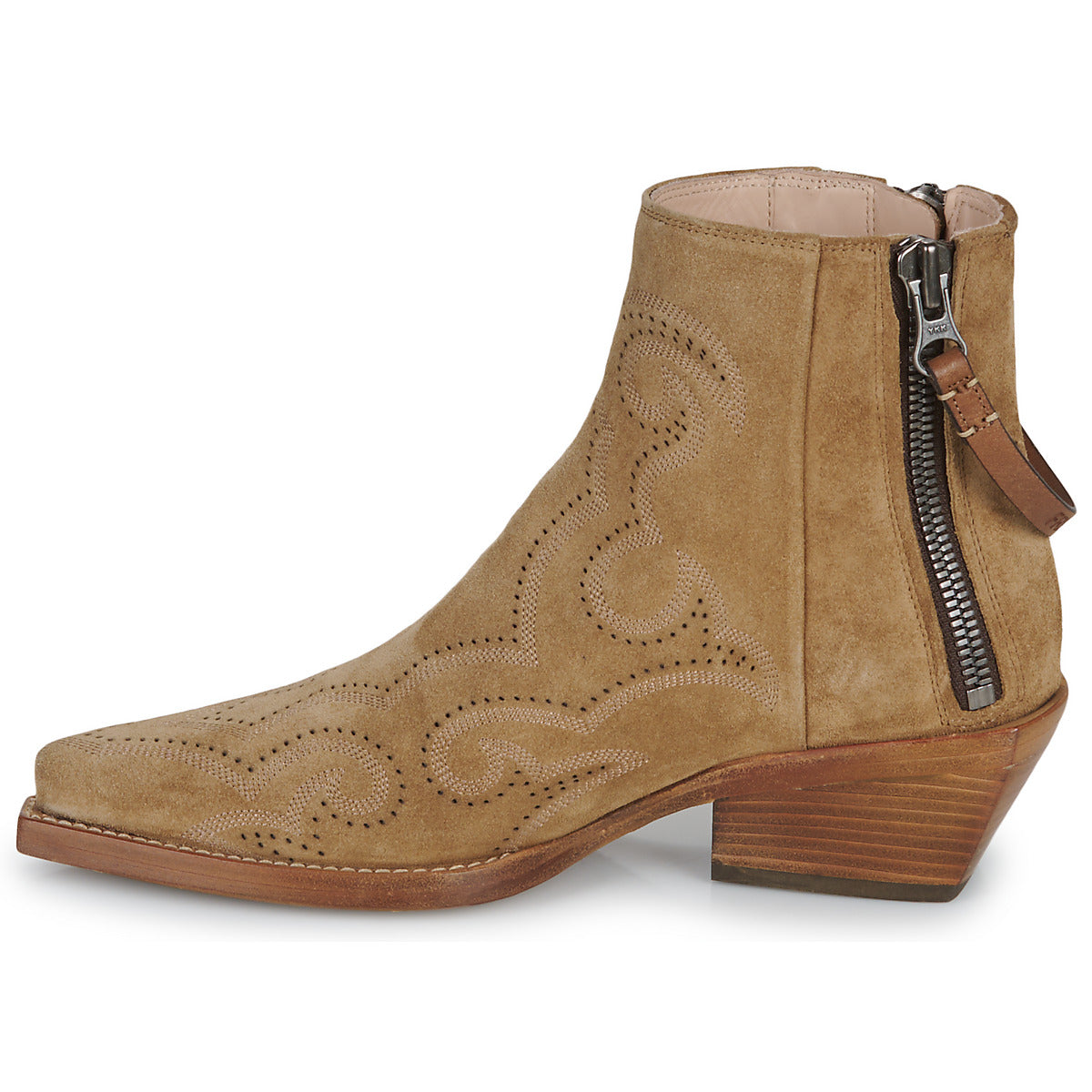 Stivaletti Donna Freelance  CALAMITY 4 WEST DBL ZIP BOOT  Marrone