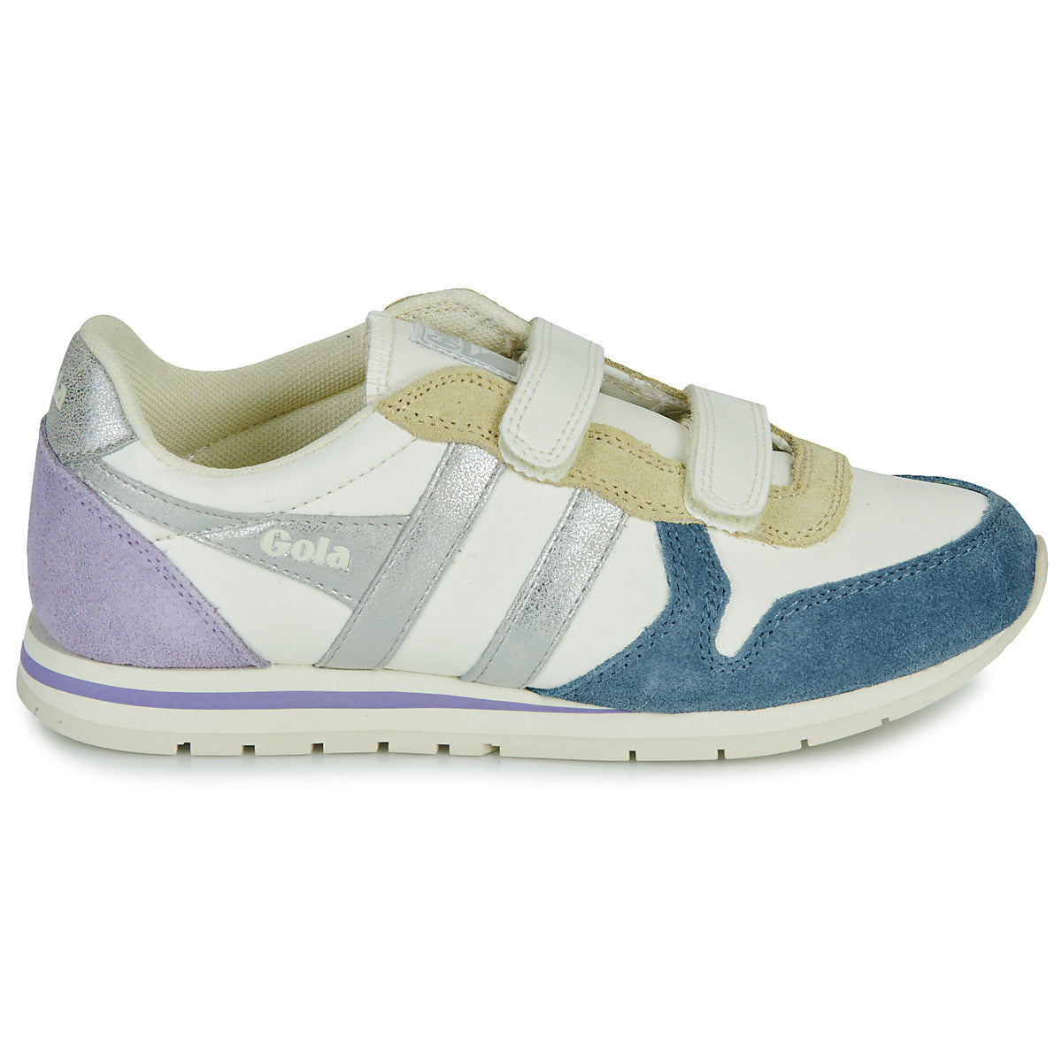 Scarpe bambini ragazza Gola  Daytona Quadrant Strap  Beige