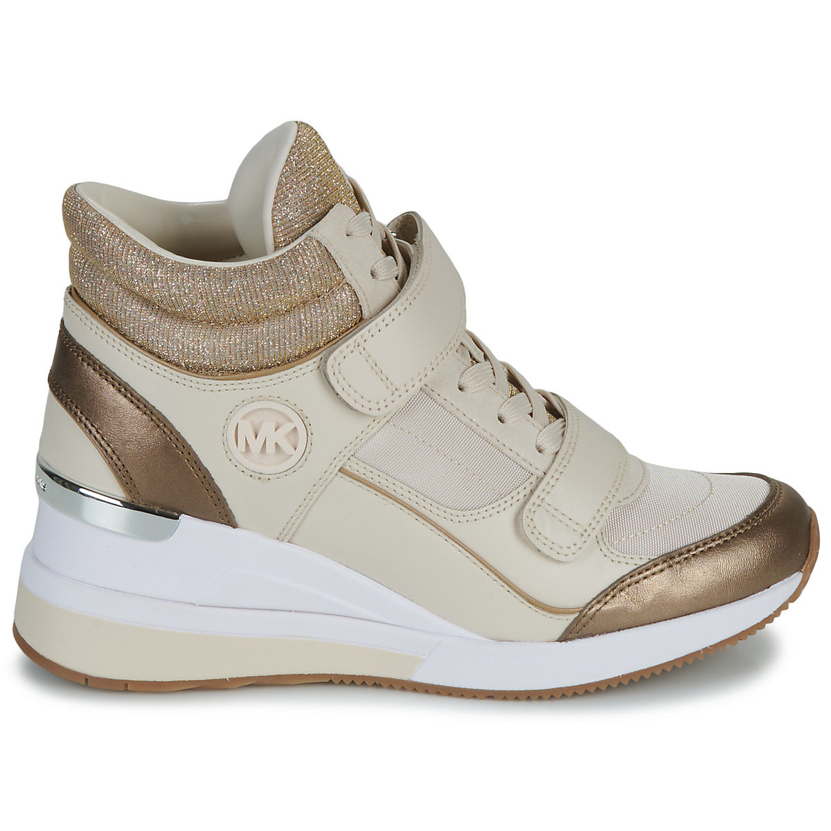 Sneakers alte Donna MICHAEL Michael Kors  GENTRY HIGH TOP  Beige