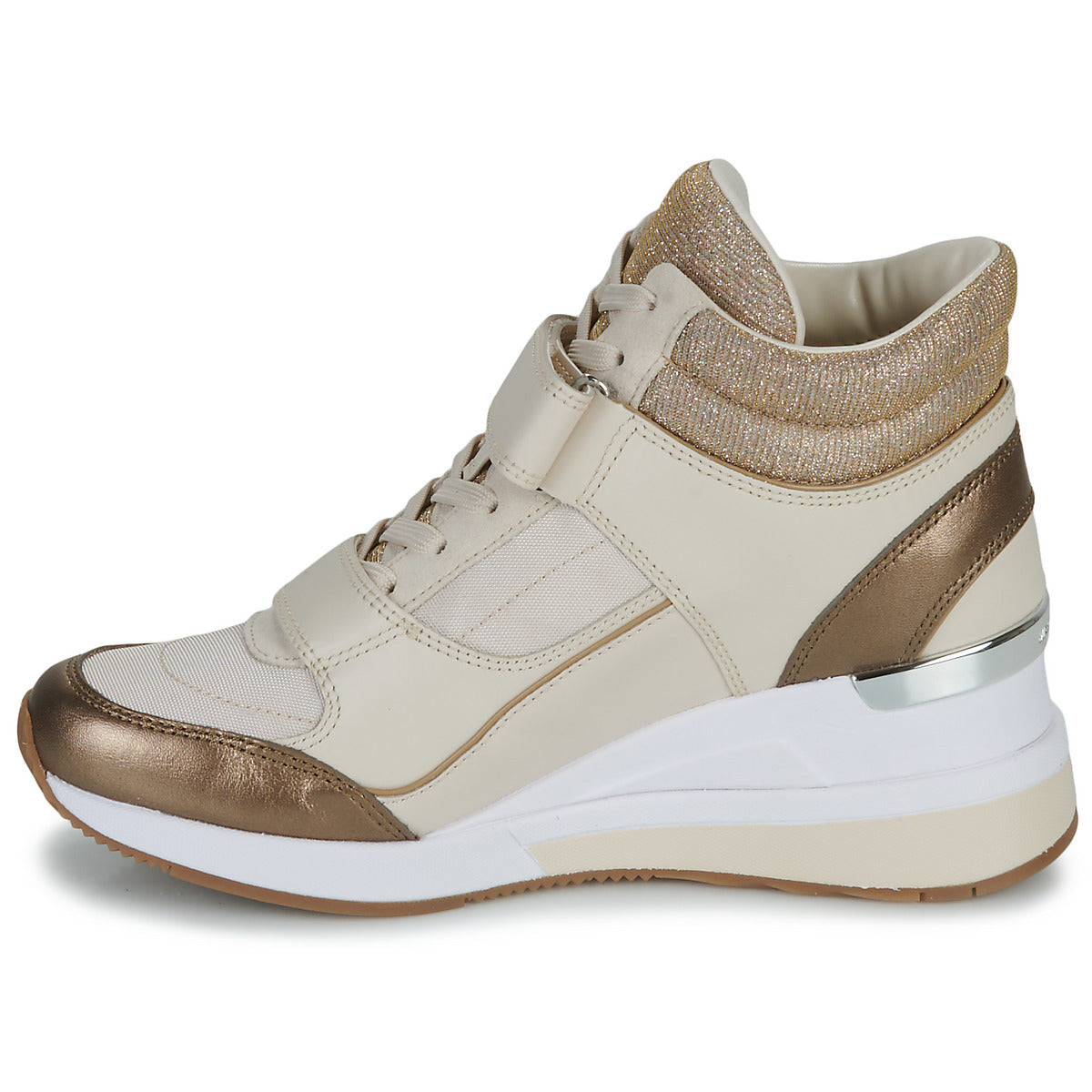 Sneakers alte Donna MICHAEL Michael Kors  GENTRY HIGH TOP  Beige