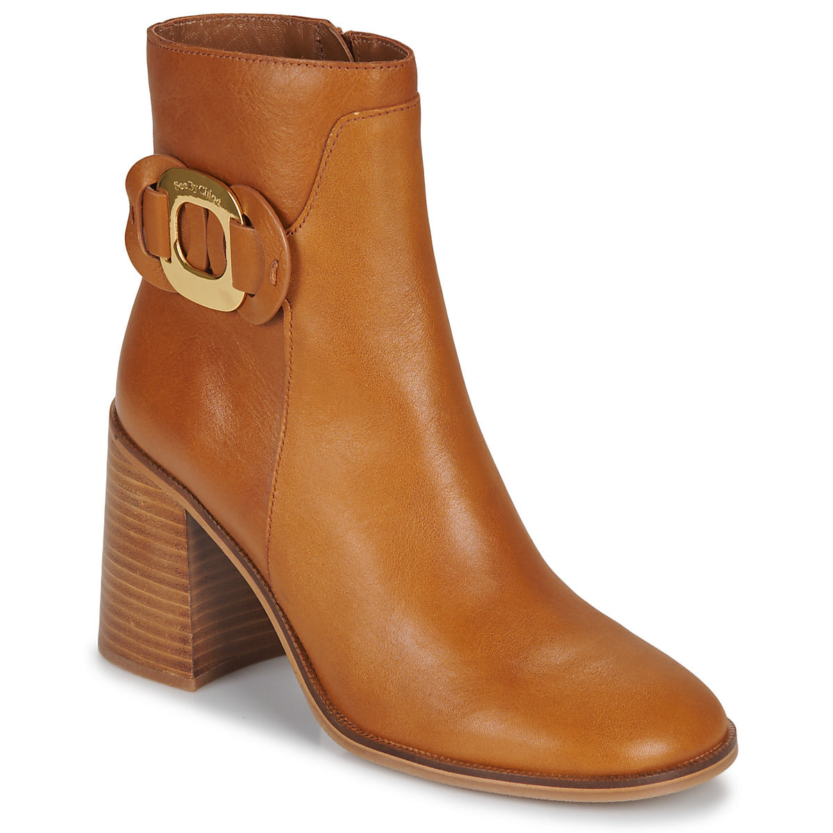 Stivaletti Donna See by Chloé  CHANY ANKLE BOOT  Marrone