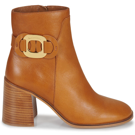 Stivaletti Donna See by Chloé  CHANY ANKLE BOOT  Marrone