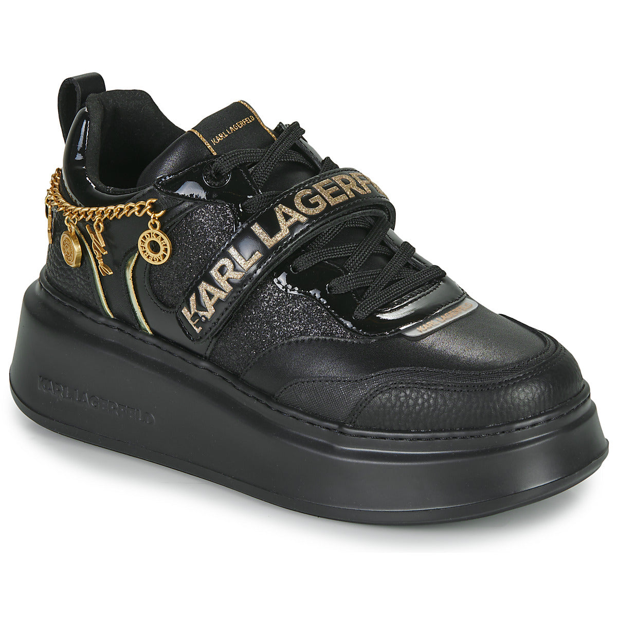 Sneakers basse Donna Karl Lagerfeld  ANAKAPRI Karl Charms Lo Lace  Nero