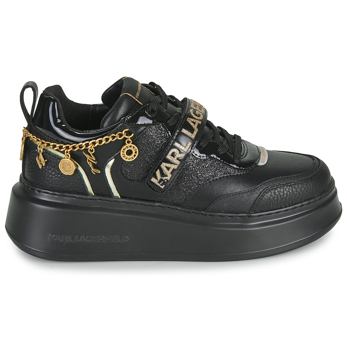 Sneakers basse Donna Karl Lagerfeld  ANAKAPRI Karl Charms Lo Lace  Nero