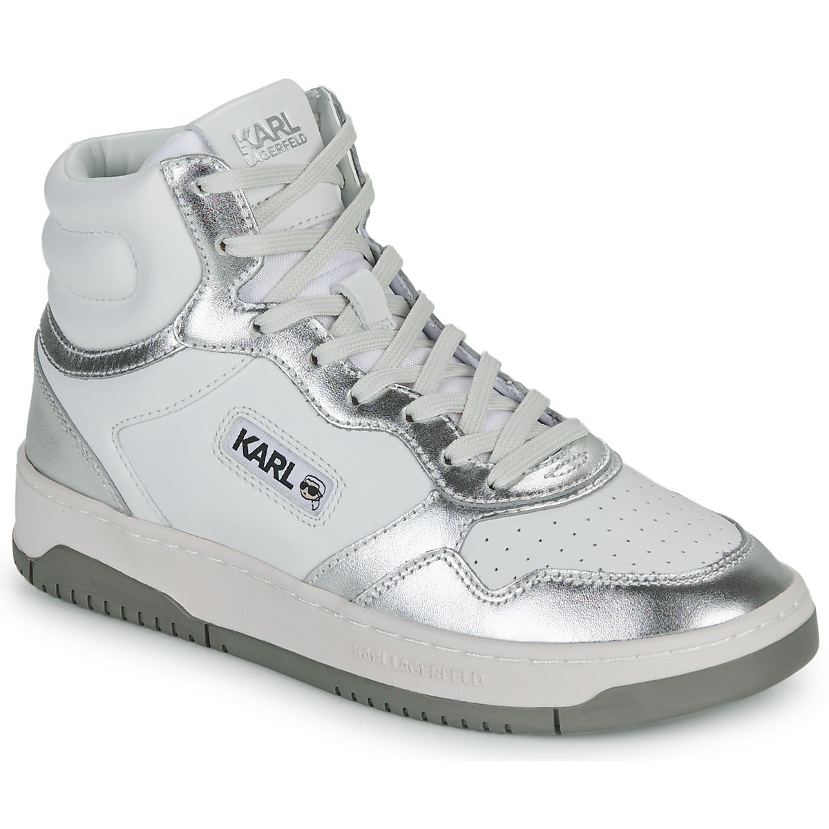 Sneakers alte Donna Karl Lagerfeld  KREW KC Kollar Mid Boot  Bianco