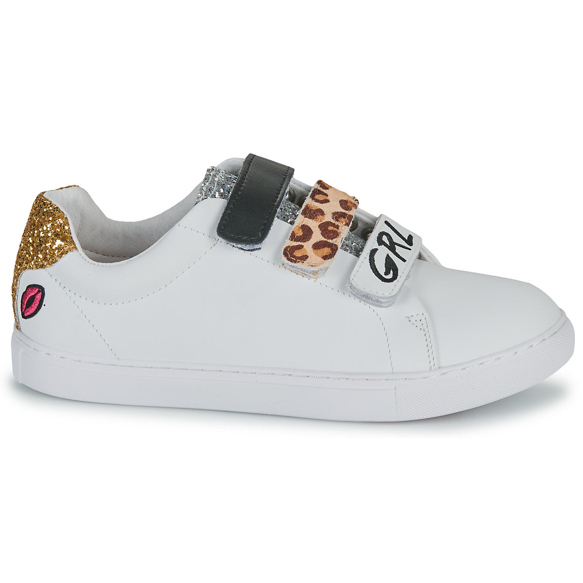 Sneakers basse Donna Bons baisers de Paname  EDITH BARBIE GIRL POWER  Bianco