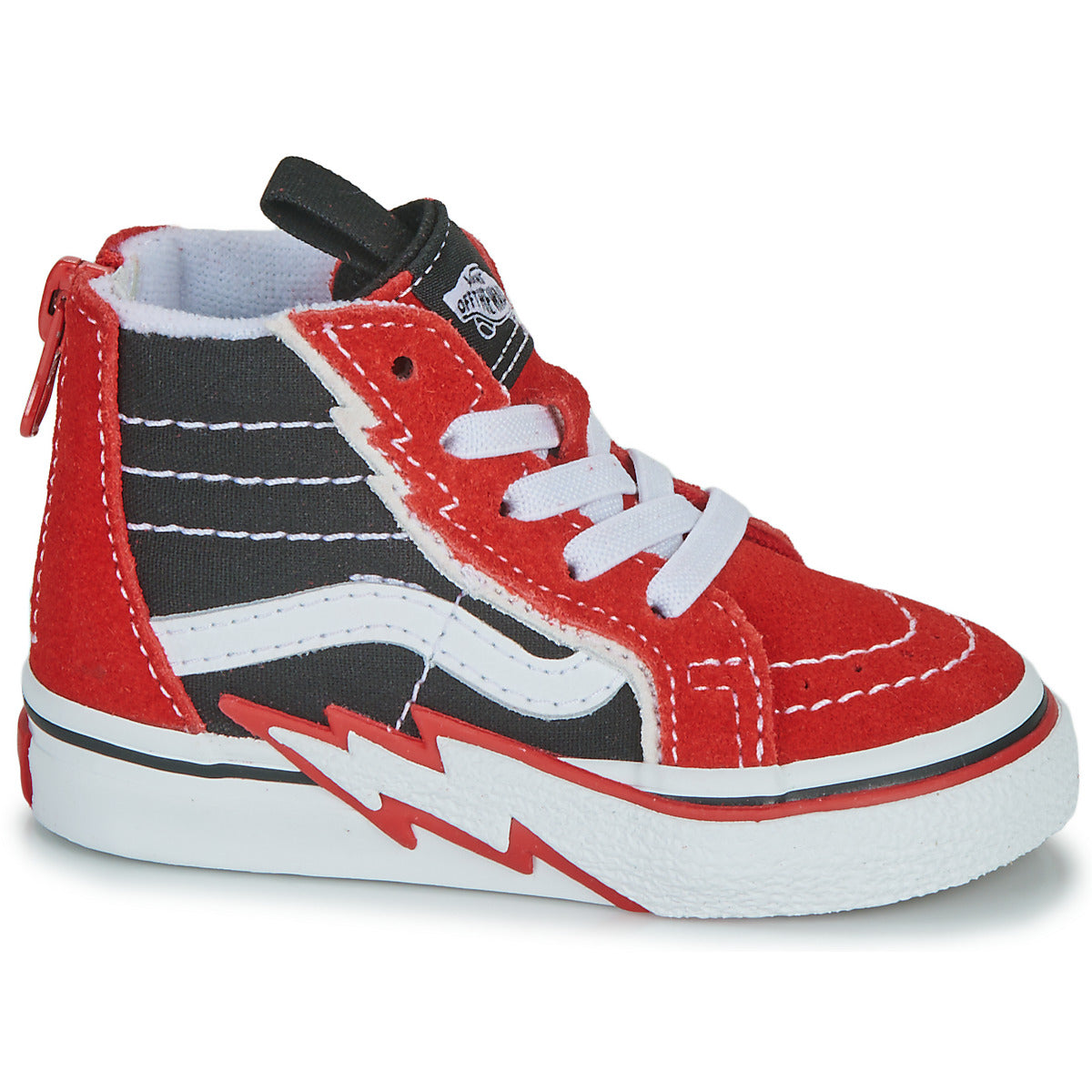 Scarpe bambini ragazzo Vans  TD SK8-Hi Zip Bolt  Nero