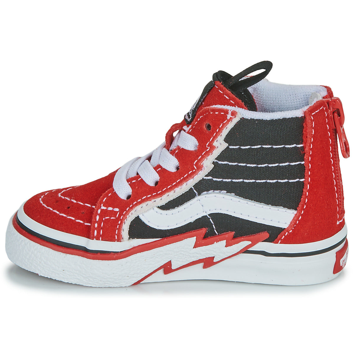 Scarpe bambini ragazzo Vans  TD SK8-Hi Zip Bolt  Nero