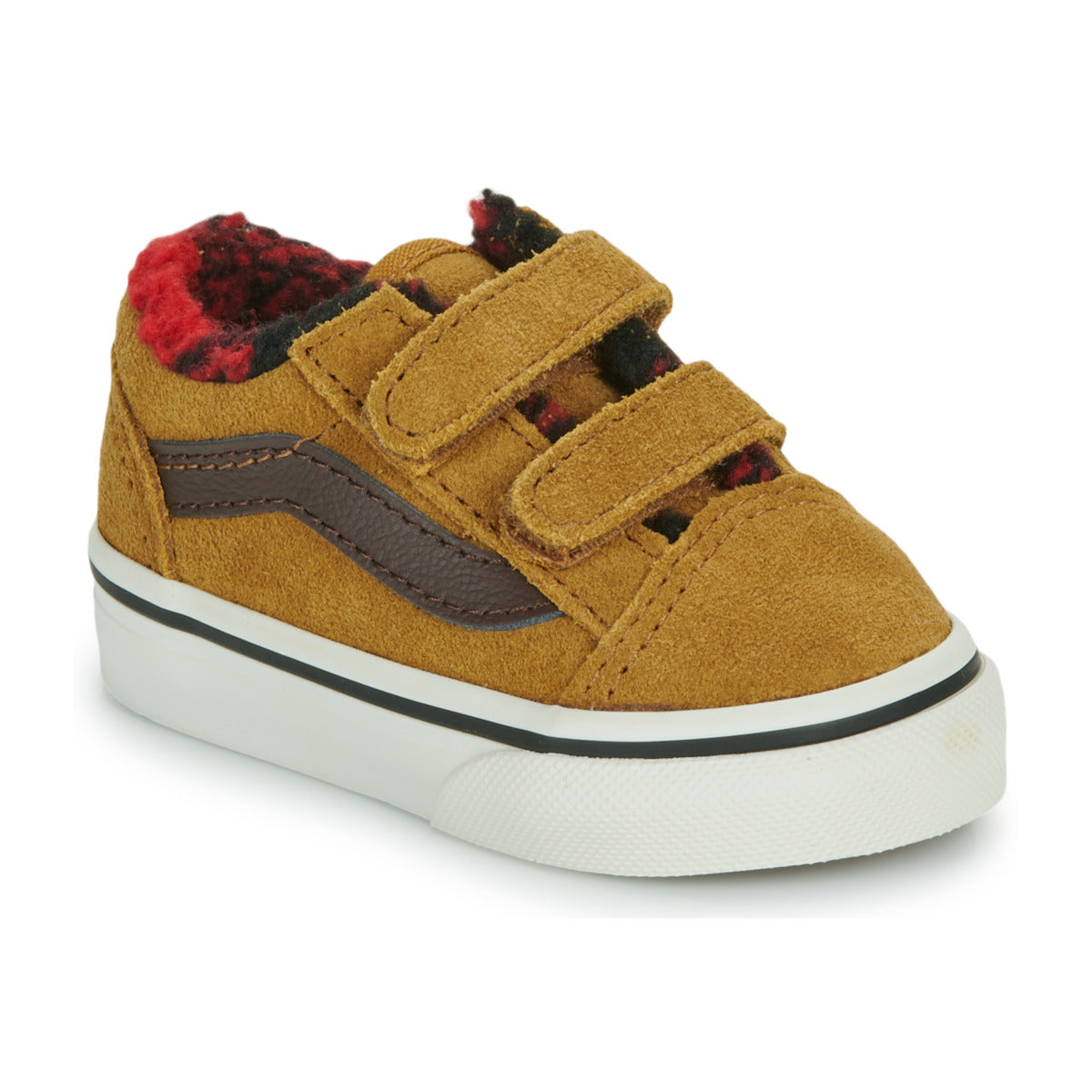 Scarpe bambini ragazzo Vans  TD Old Skool V  Marrone