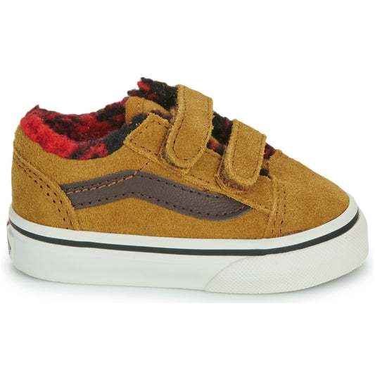 Scarpe bambini ragazzo Vans  TD Old Skool V  Marrone