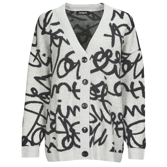 Gilet / Cardigan Donna Desigual  LETTERING  Multicolore