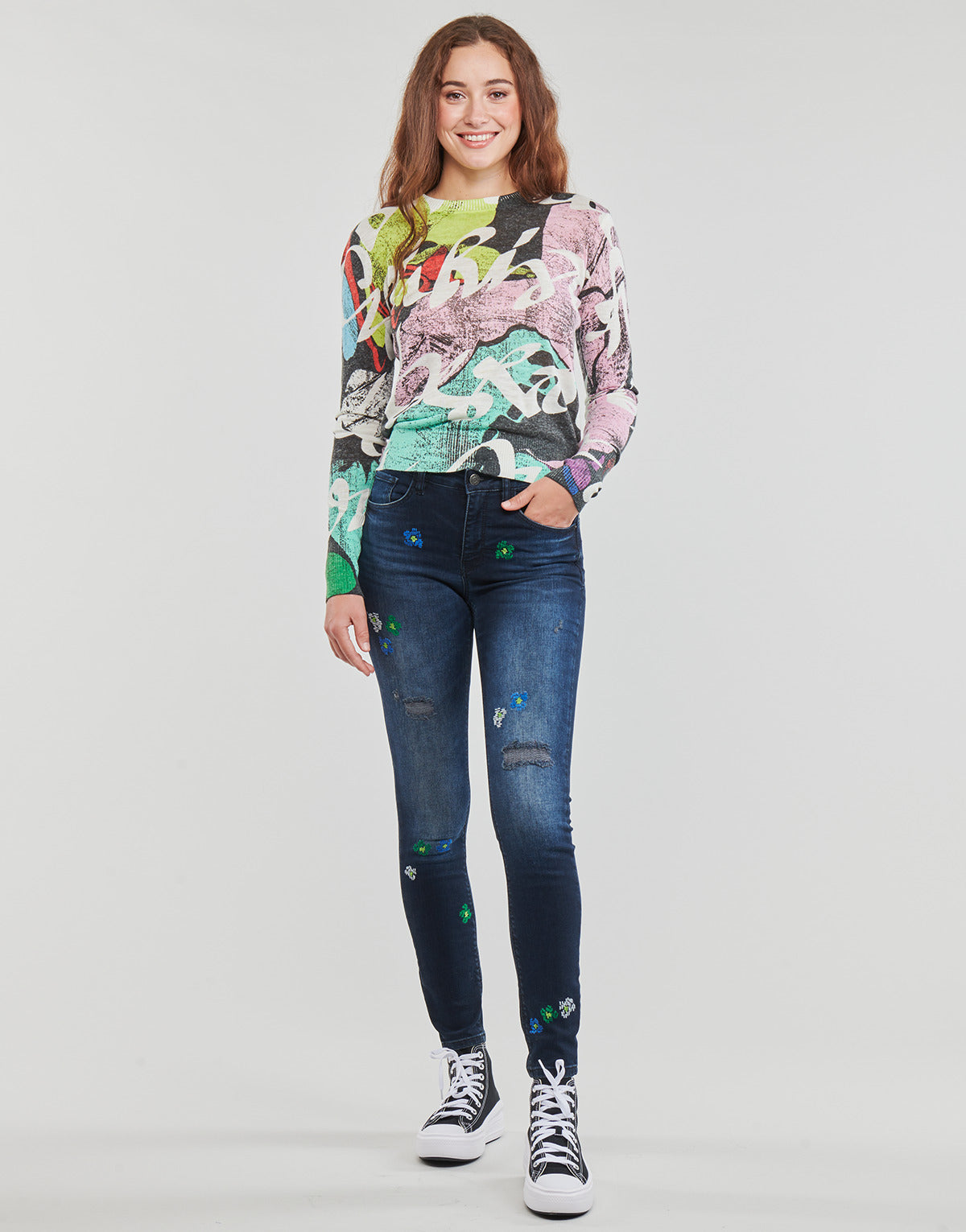 Jeans Donna Desigual  DENIM BRUSELAS  Blu