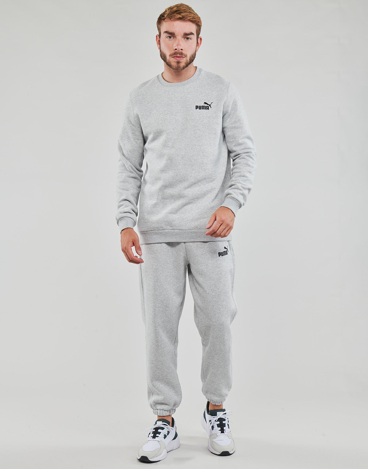 Tuta Uomo Puma  FEEL GOOD SWEAT SUIT FL CL  Grigio