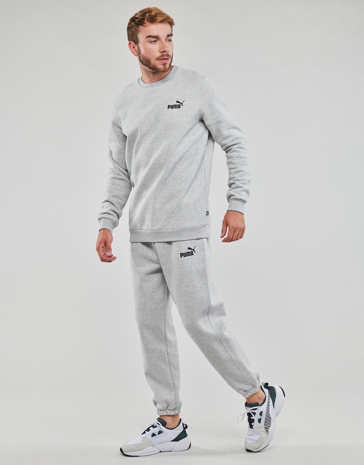 Tuta Uomo Puma  FEEL GOOD SWEAT SUIT FL CL  Grigio