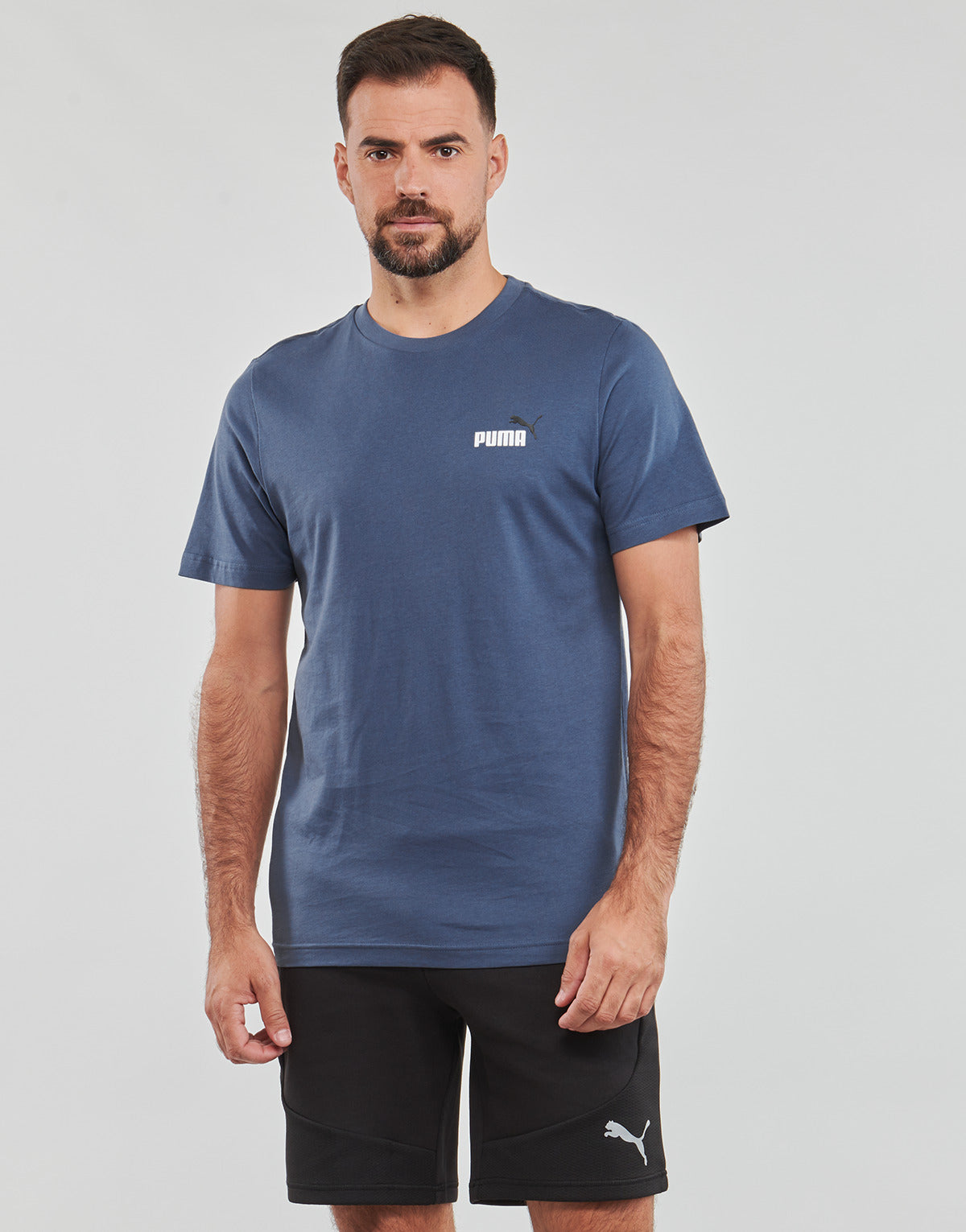 T-shirt Uomo Puma  ESS  2 COL SMALL LOGO TEE  Marine