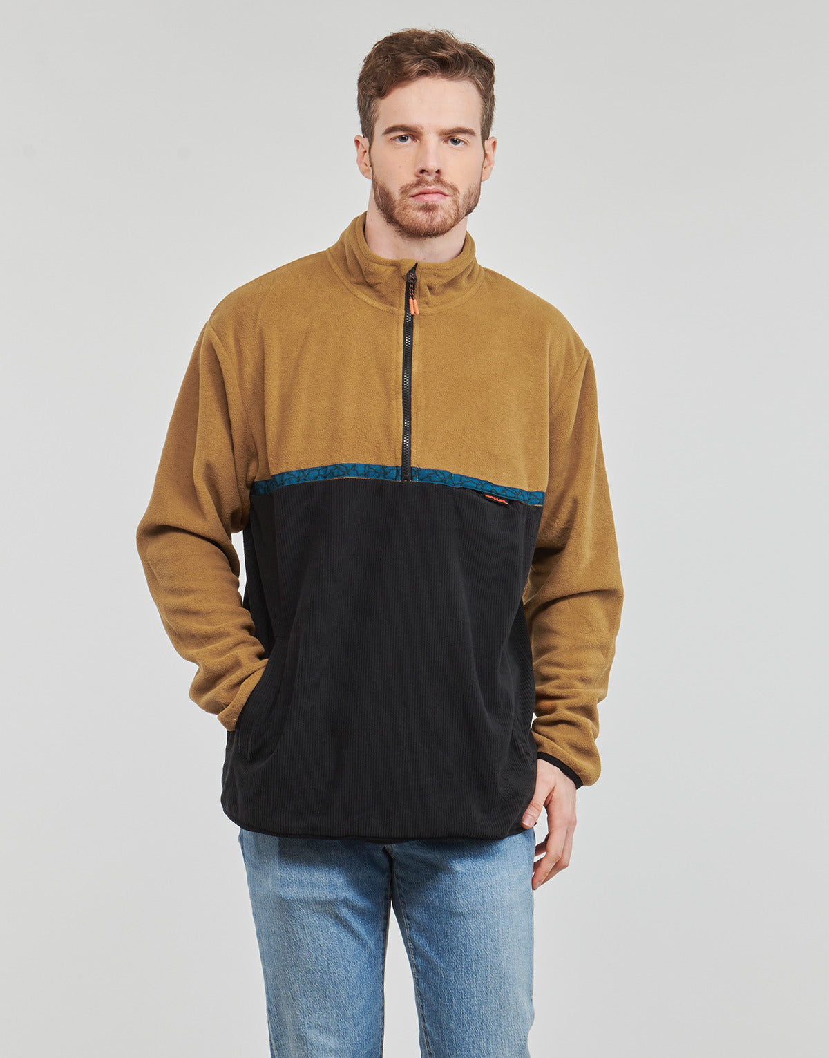 Felpa Uomo Rip Curl  JOURNEY POLAR FLEECE CREW  Nero