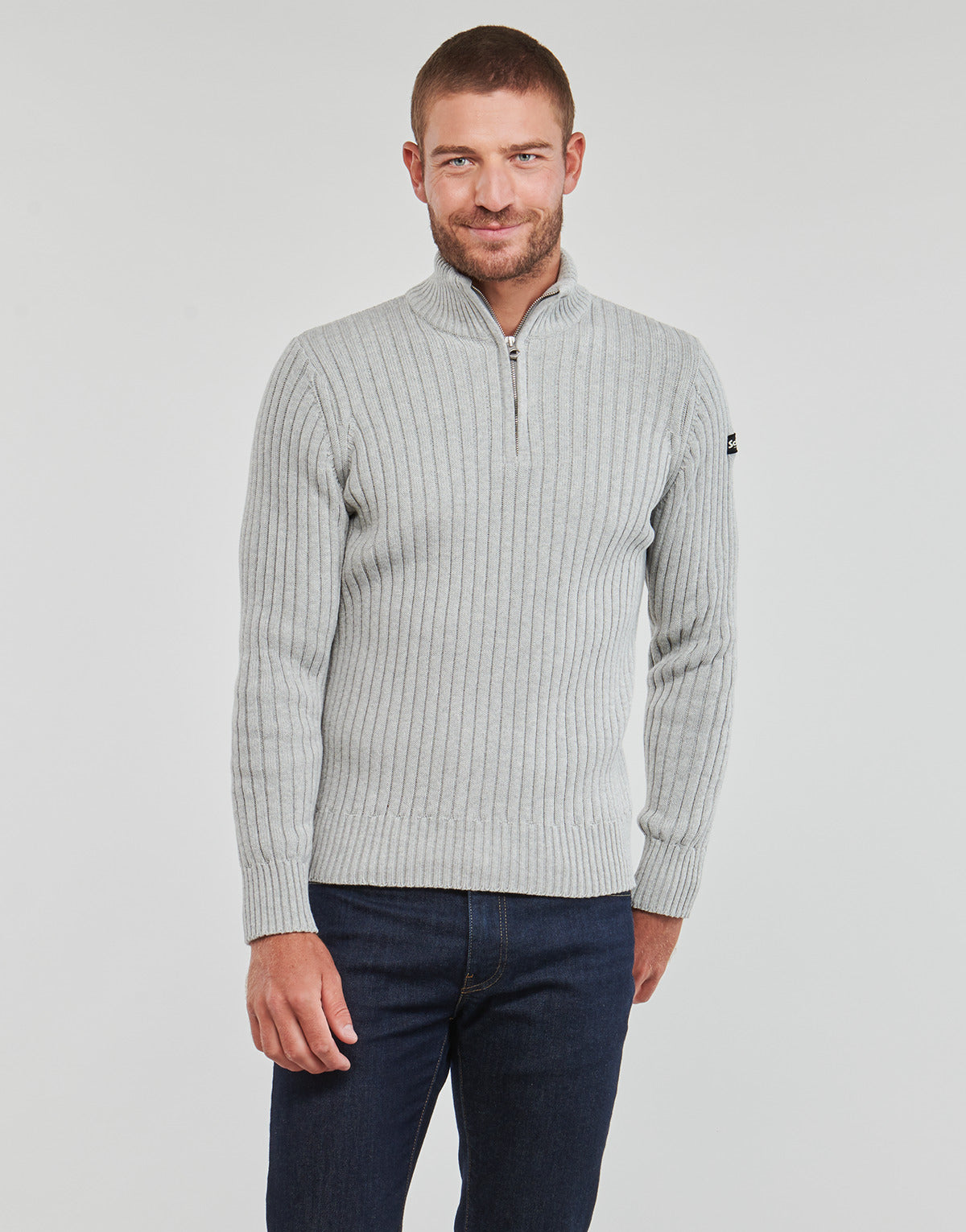 Maglione Uomo Schott  PLECORAGE2  Grigio