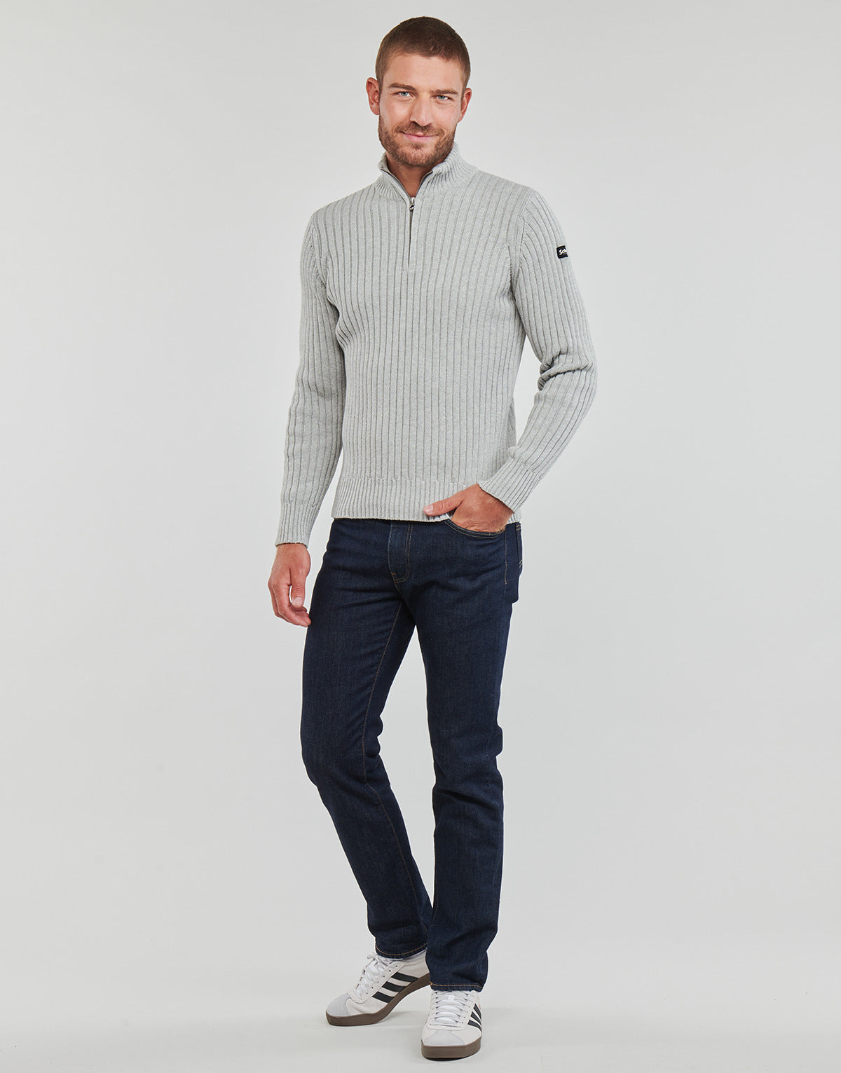 Maglione Uomo Schott  PLECORAGE2  Grigio