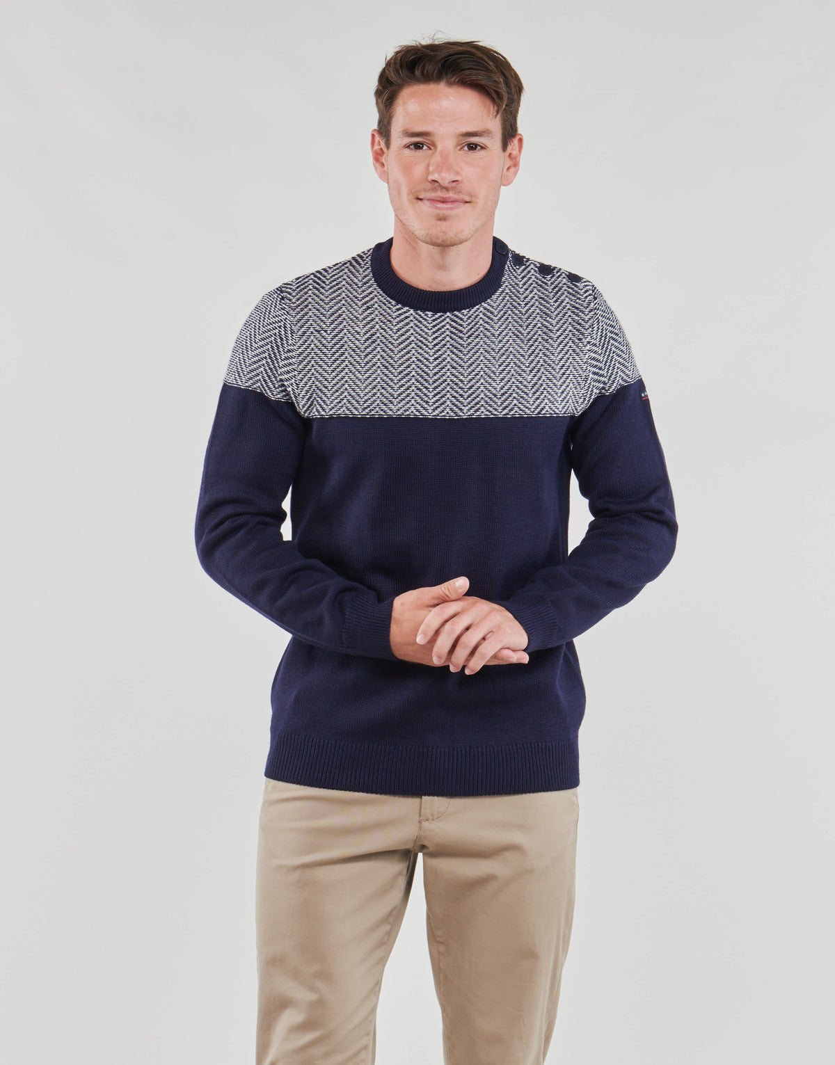 Maglione Uomo Armor Lux  PULL MARIN FANTAISIE  Marine