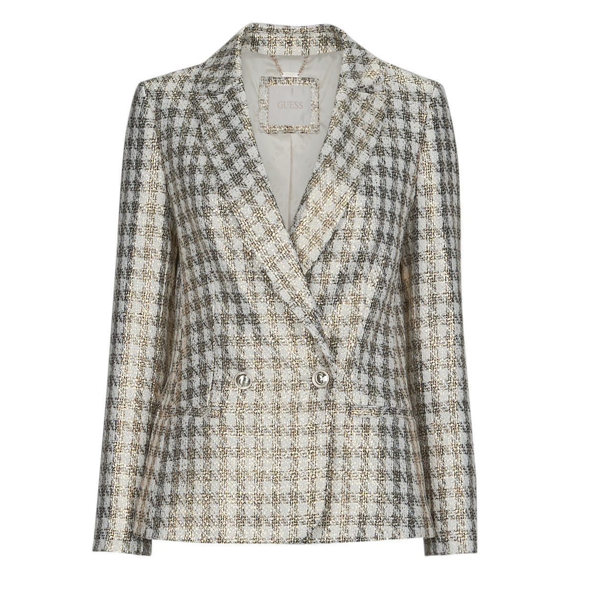 Giacca Donna Guess  EMELIE FOILED BLAZER  Beige