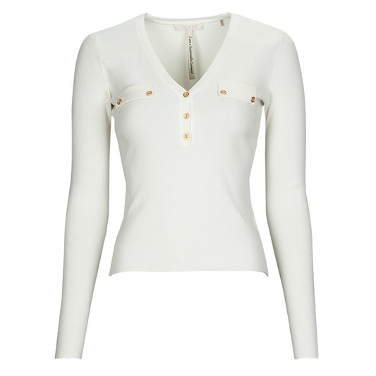 Maglione Donna Guess  LS FLAVIE HENLEY SWTR  Beige