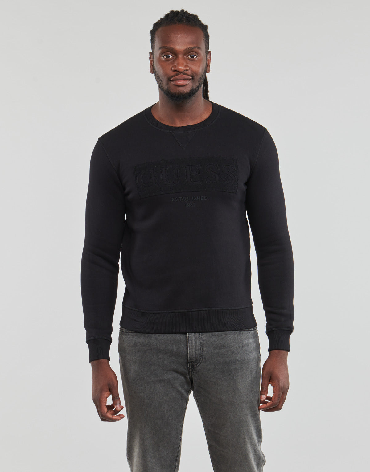 Felpa Uomo Guess  BEAU CN SWEATSHIRT  Nero