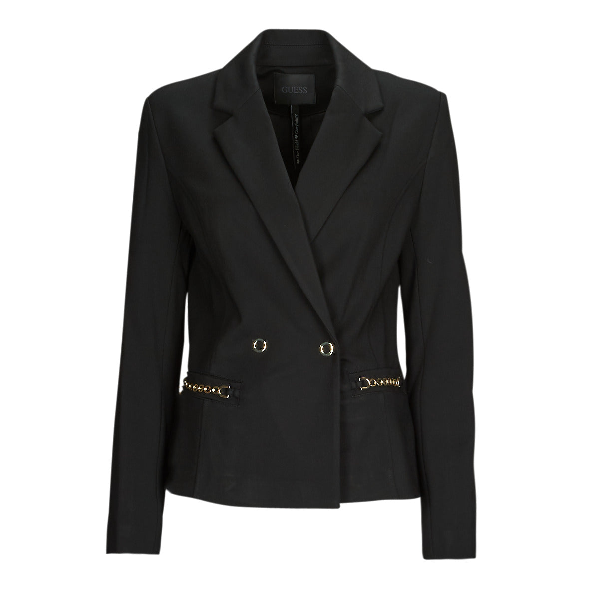 Giacca Donna Guess  ADELE CHAIN BLAZER  Nero