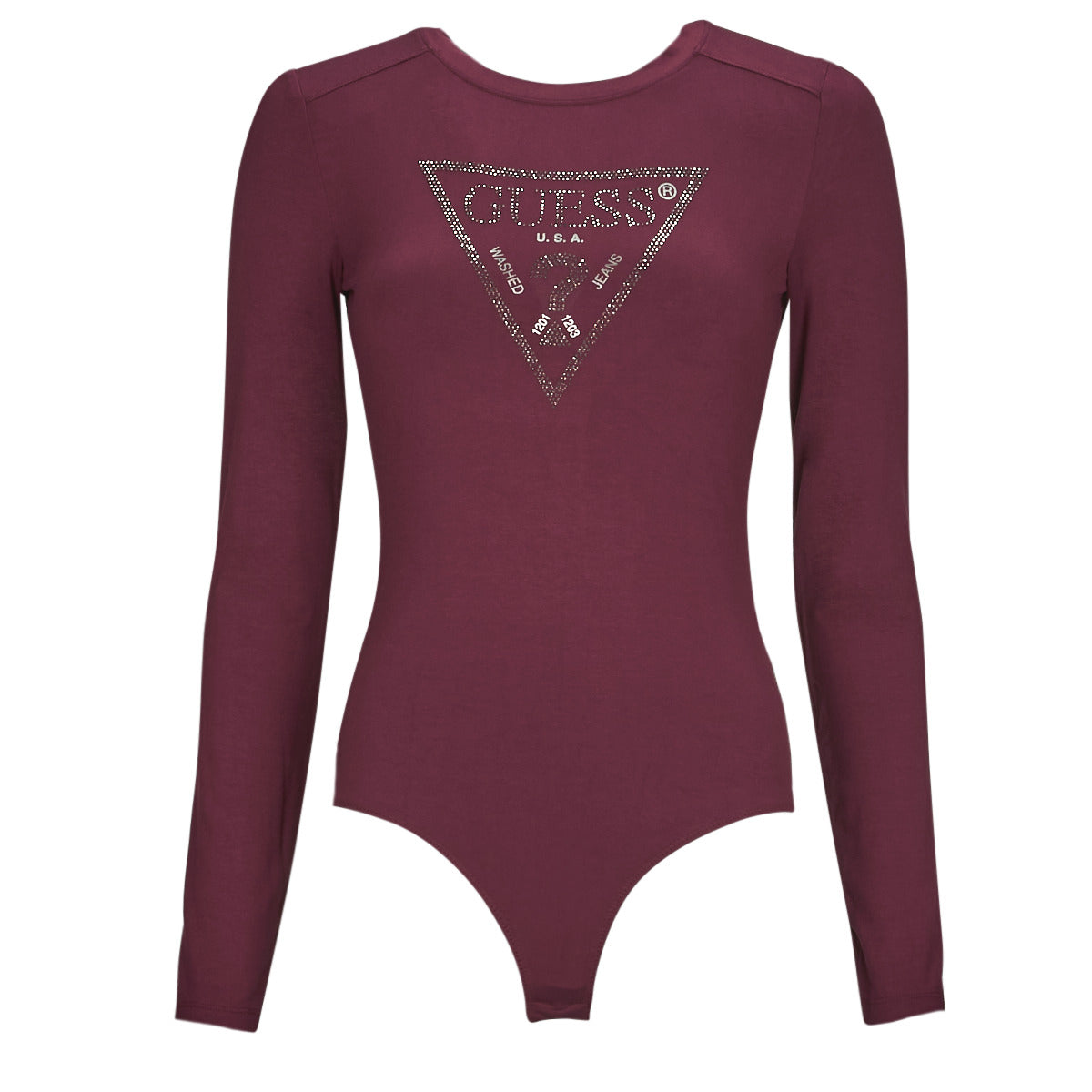 Body Donna Guess  LS CN LOGO BODY  Bordeaux