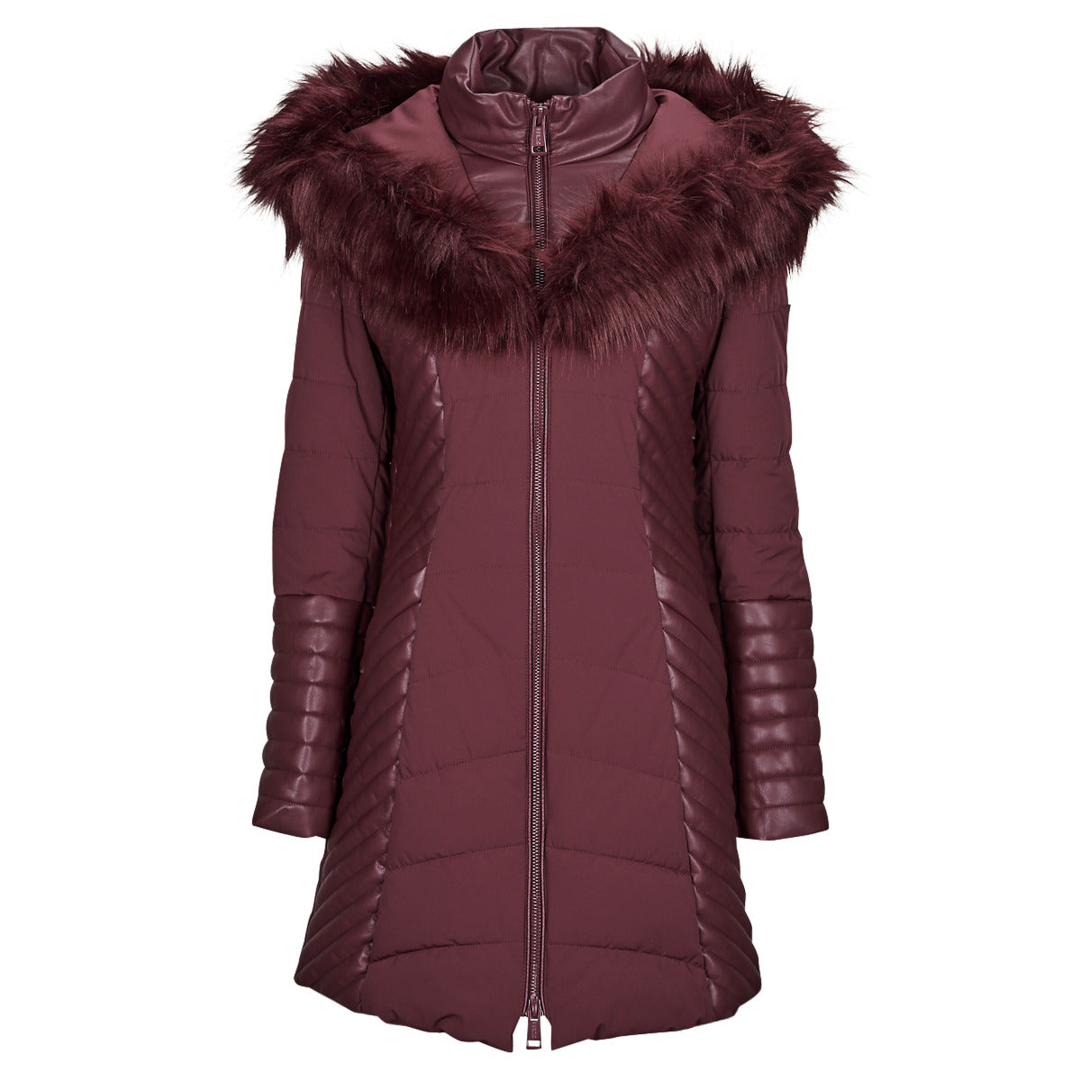 Piumino Donna Guess  NEW OXANA JACKET  Bordeaux