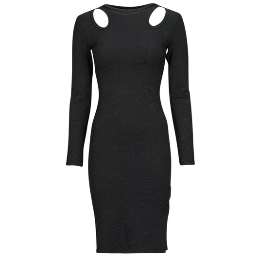 Abito lungo Donna Guess  LS CN CLIO BODYCON DRESS  Nero