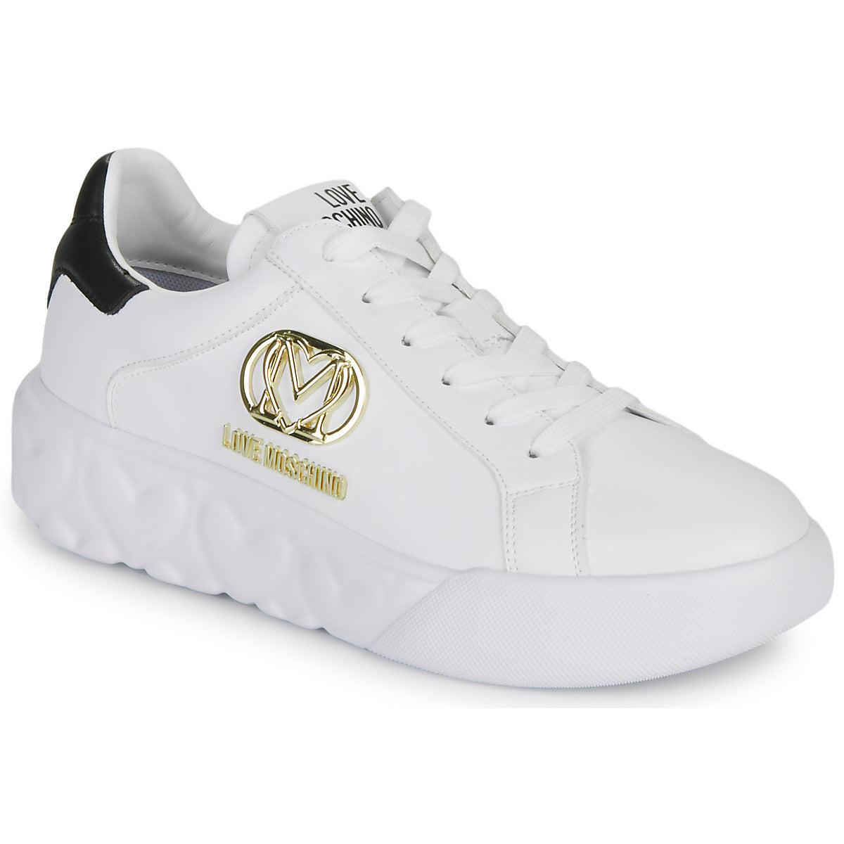 Sneakers basse Donna Love Moschino  HEART LOVE  Bianco