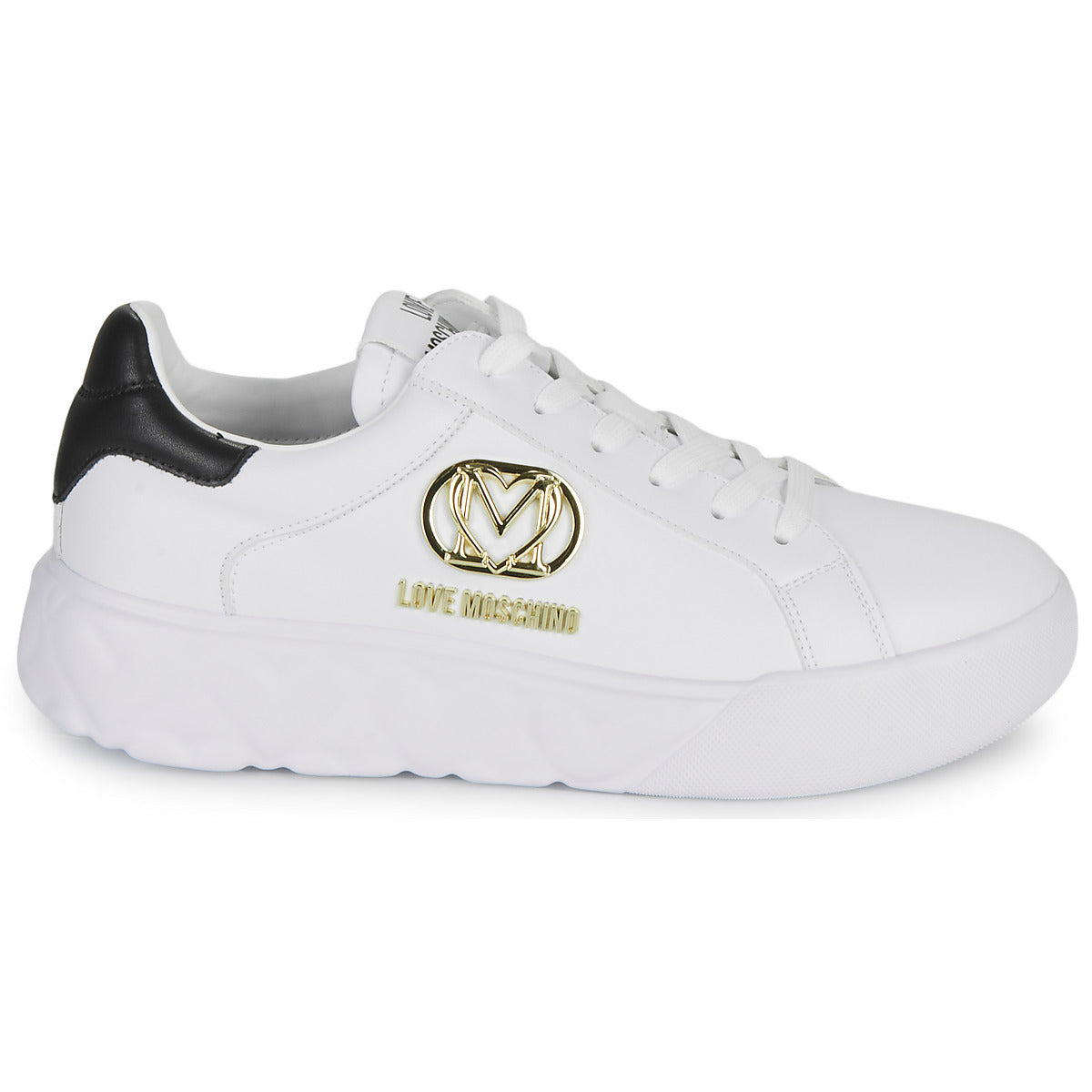 Sneakers basse Donna Love Moschino  HEART LOVE  Bianco