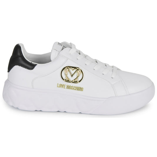 Sneakers basse Donna Love Moschino  HEART LOVE  Bianco