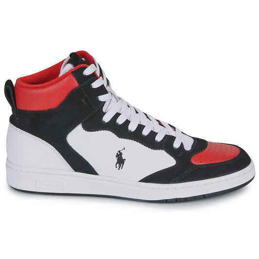 Sneakers alte Uomo Polo Ralph Lauren  POLO COURT HIGH  Multicolore