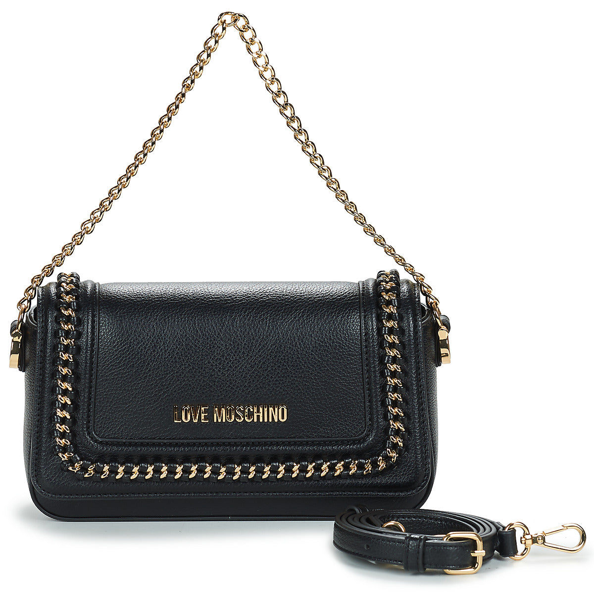 Borsa a tracolla Donna Love Moschino  CHAIN LINK JC4031  Nero