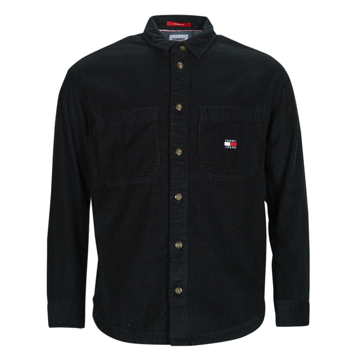 Camicia a maniche lunghe Uomo Tommy Jeans  TJM CASUAL CORDUROY OVERSHIRT  Nero