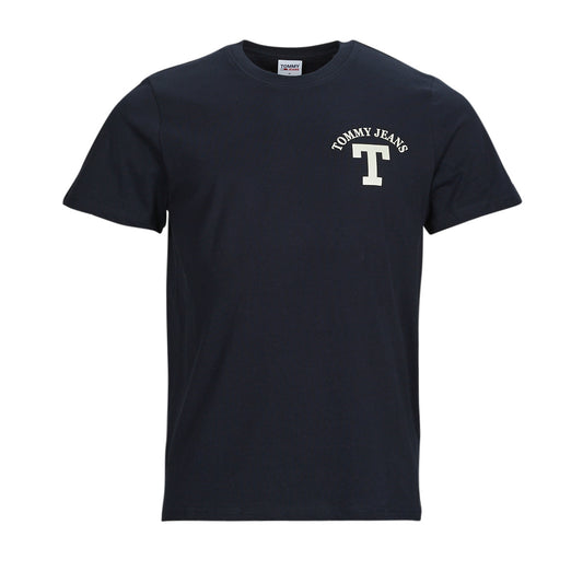 T-shirt Uomo Tommy Jeans  TJM REG CURVED LETTERMAN TEE  Marine