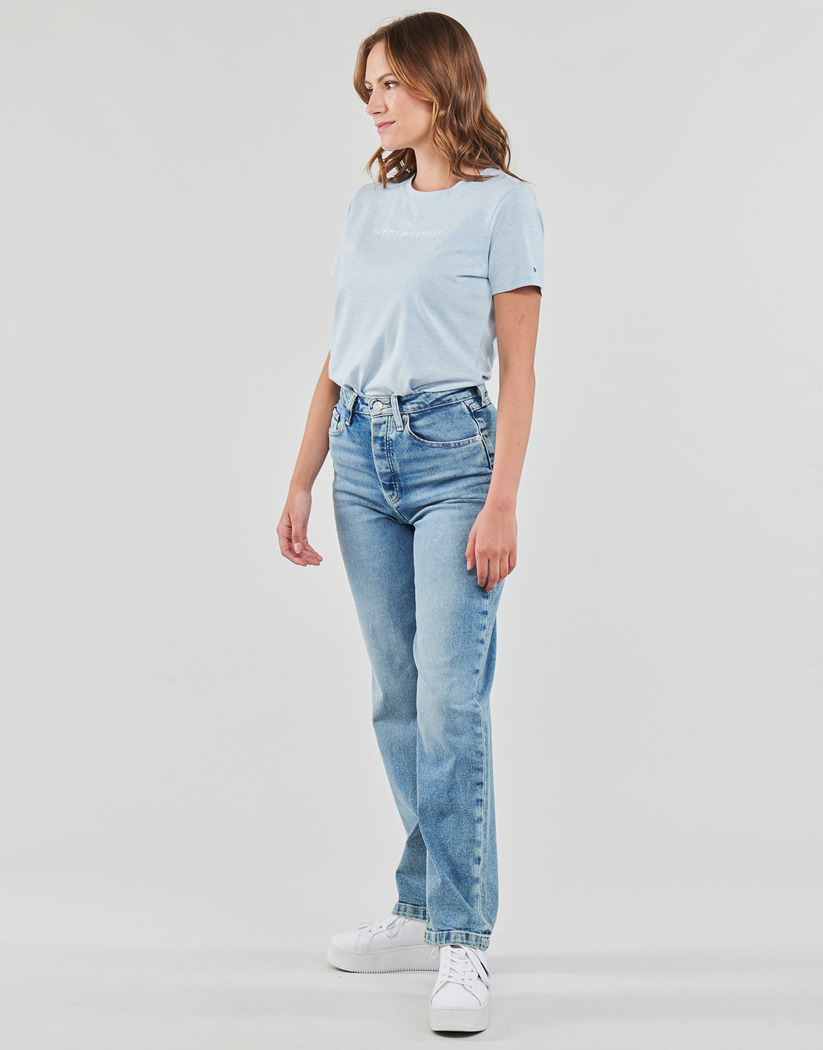 Jeans Mom Donna Tommy Hilfiger  RELAXED STRAIGHT HW LIV  Blu