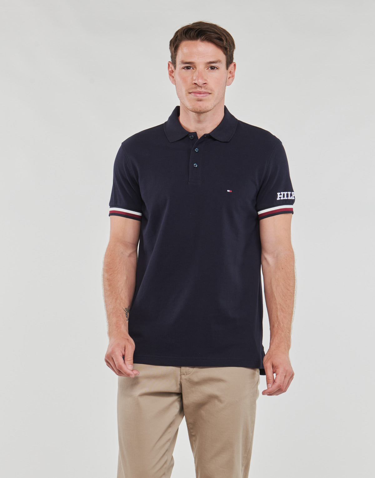 Polo Uomo Tommy Hilfiger  MONOTYPE GS CUFF SLIM POLO  Marine