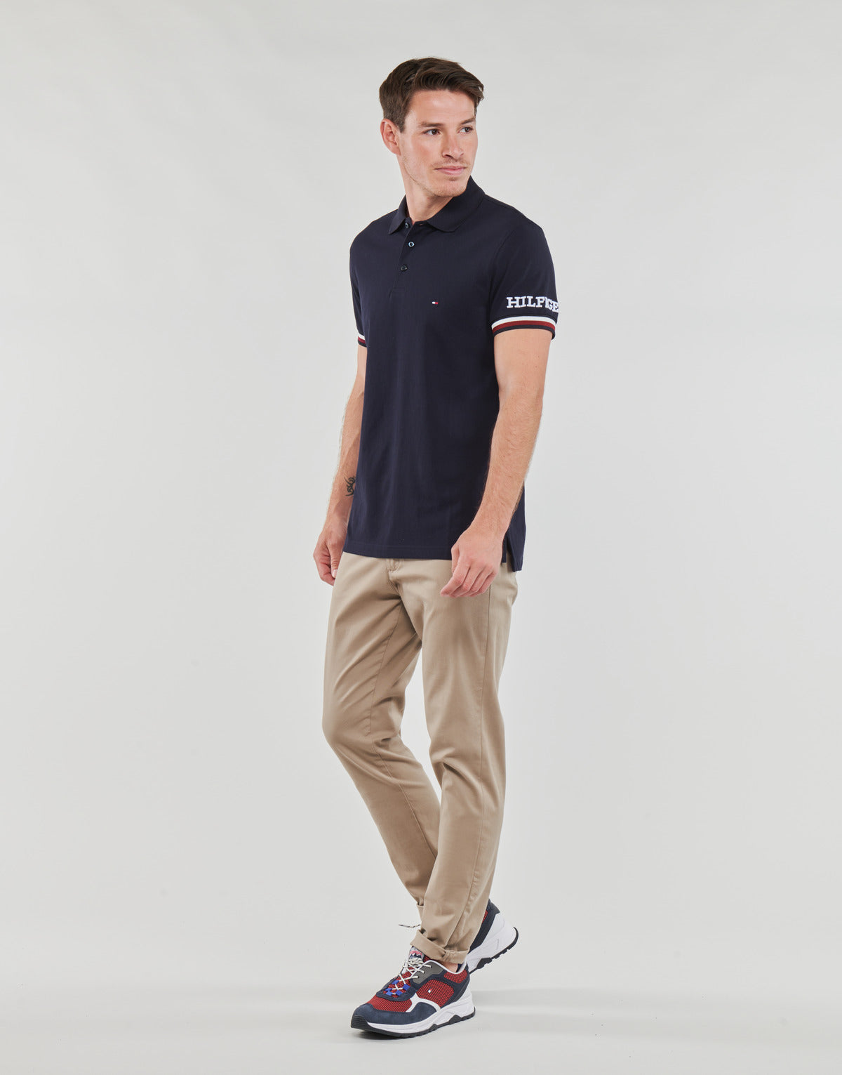 Polo Uomo Tommy Hilfiger  MONOTYPE GS CUFF SLIM POLO  Marine