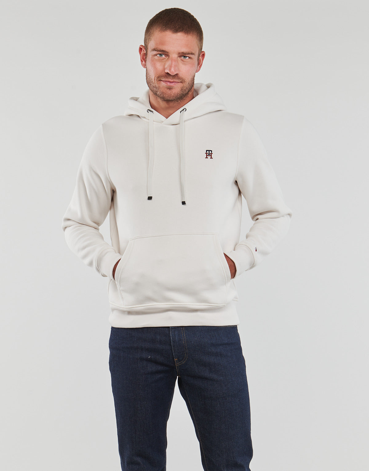 Felpa Uomo Tommy Hilfiger  SMALL IMD HOODY  Beige