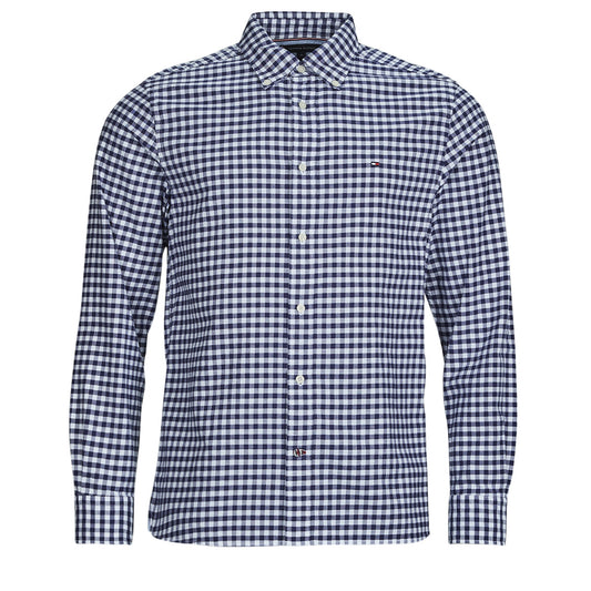 Camicia a maniche lunghe Uomo Tommy Hilfiger  CLASSIC OXFORD GINGHAM RF SHIRT  Marine