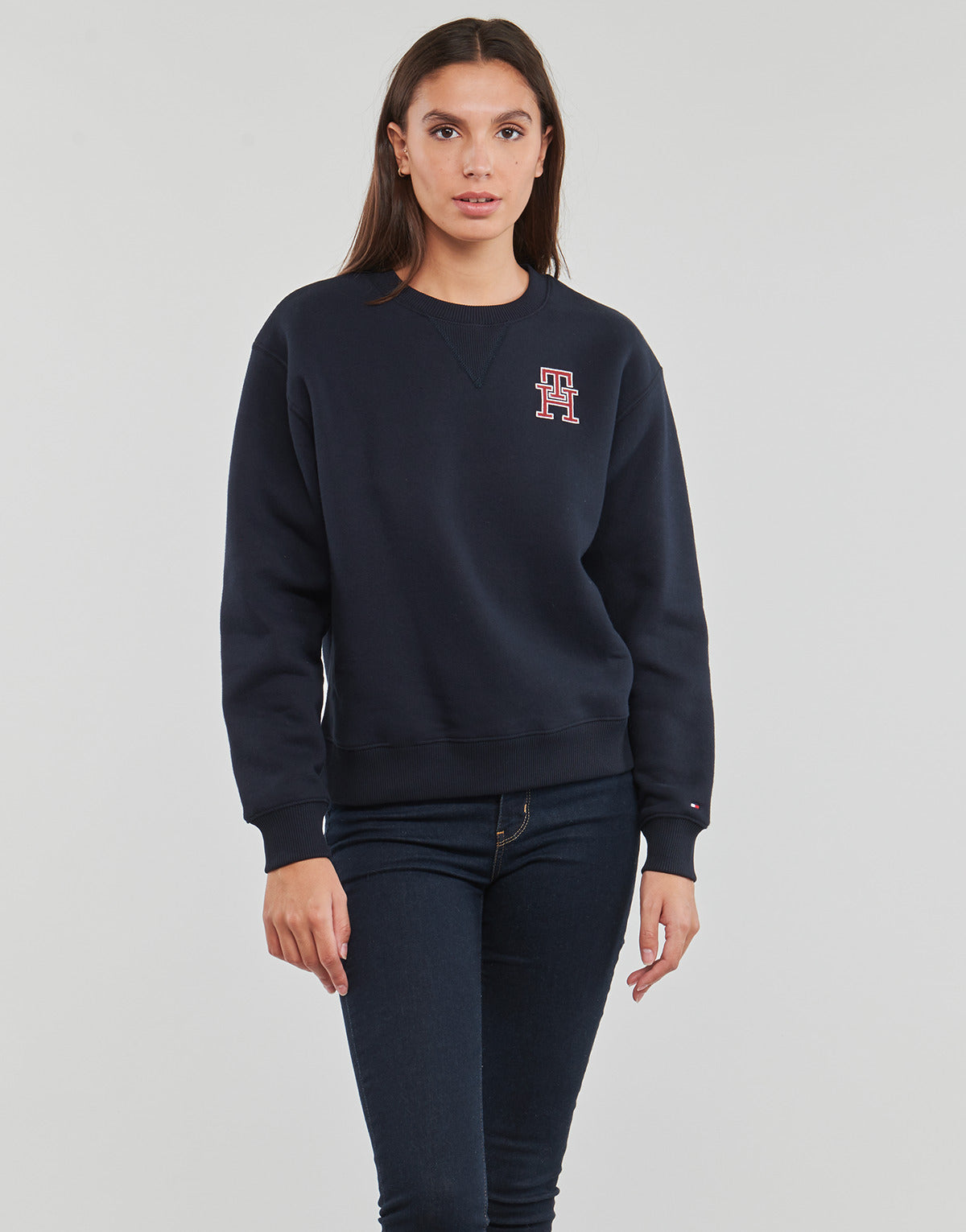 Felpa Donna Tommy Hilfiger  IMD MDRN REG SML SWEATSHIRT  Marine