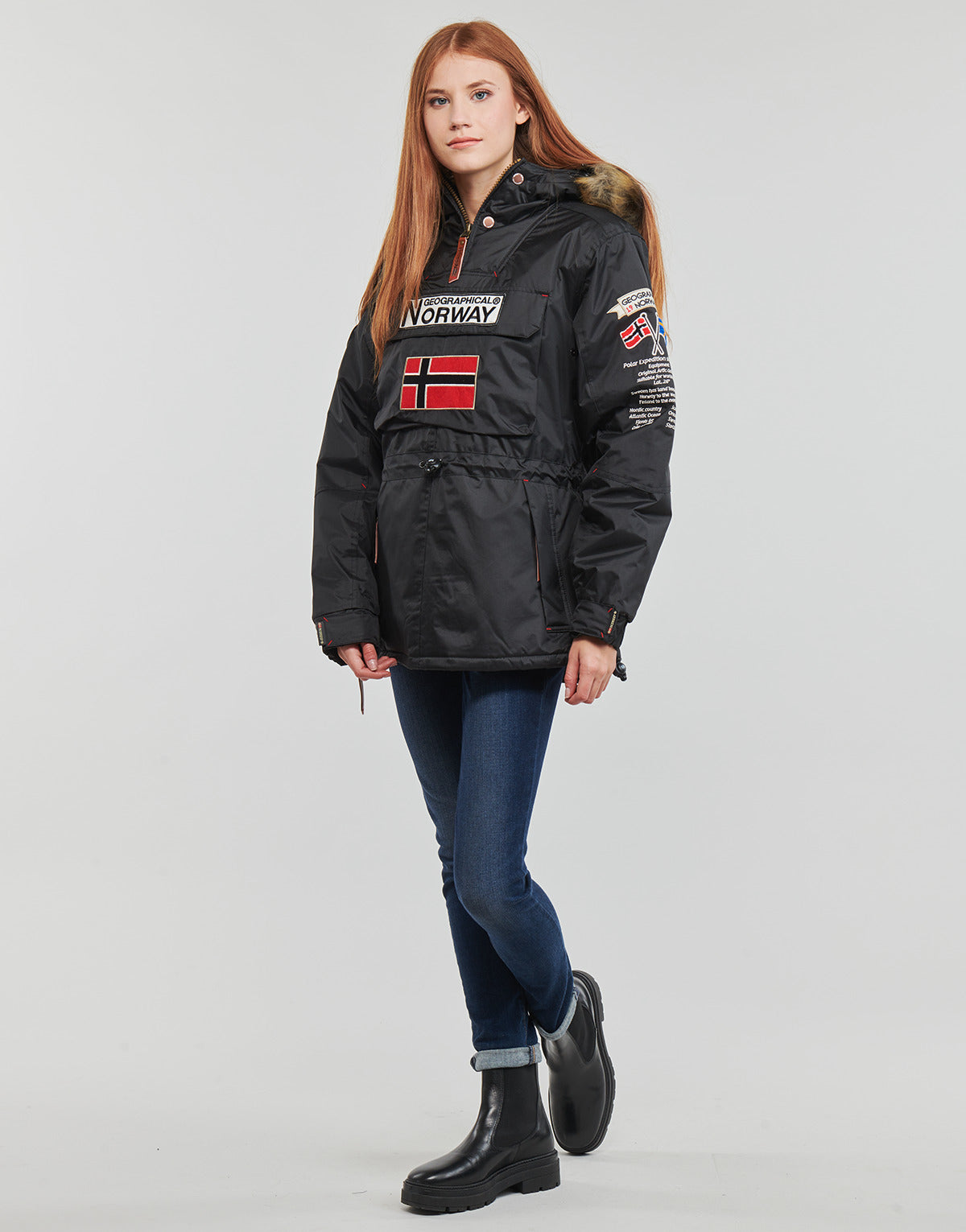 Parka Donna Geographical Norway  BOOMERA  Nero