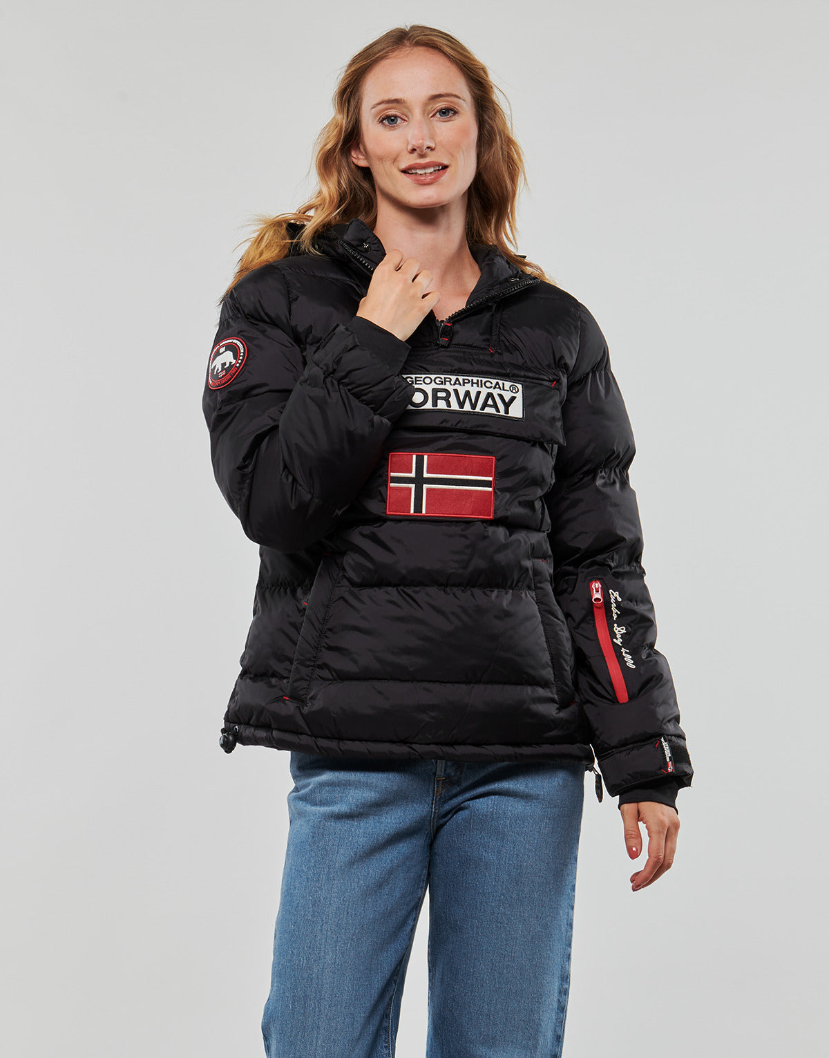 Piumino Donna Geographical Norway  BELANCOLIE  Nero