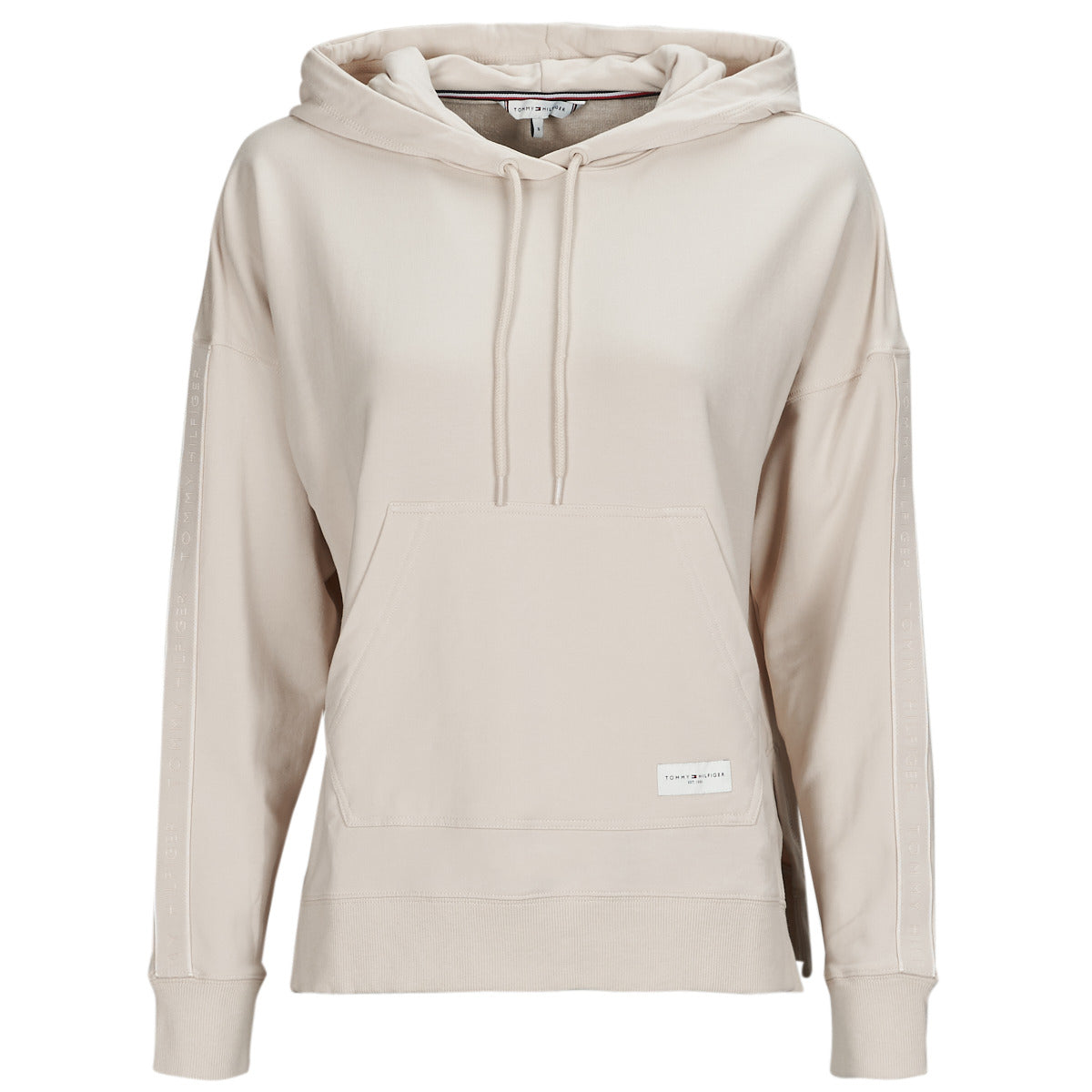 Felpa Donna Tommy Hilfiger  LONG HOODIE  Beige