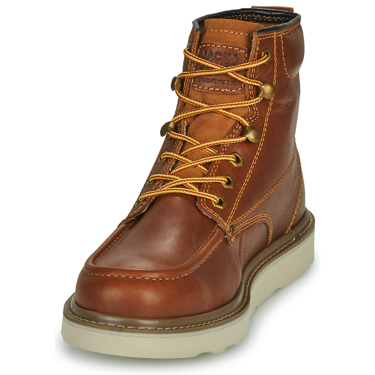 Stivaletti Uomo Jack & Jones  JFWALDGATE MOC LEATHER BOOT  Marrone