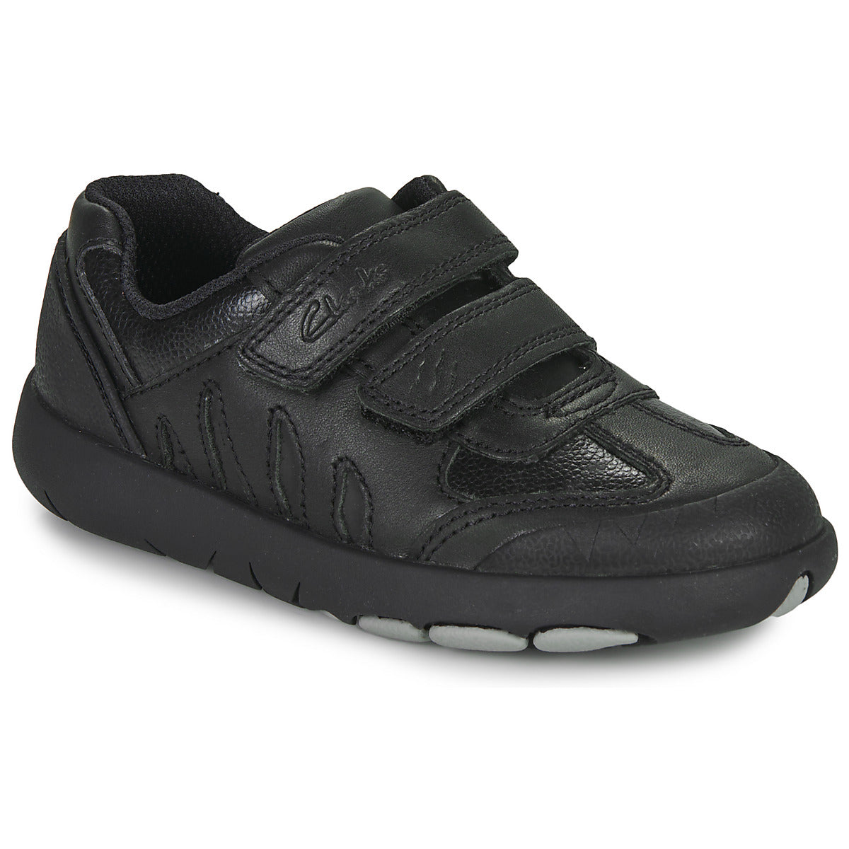 Scarpe bambini ragazzo Clarks  REX STRIDE K  Nero